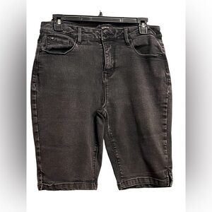 Black denim shorts 73% Cotton